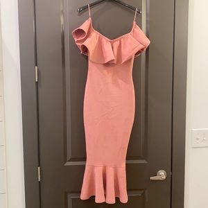 Fashion Nova dress - Pink Fitted MIDI